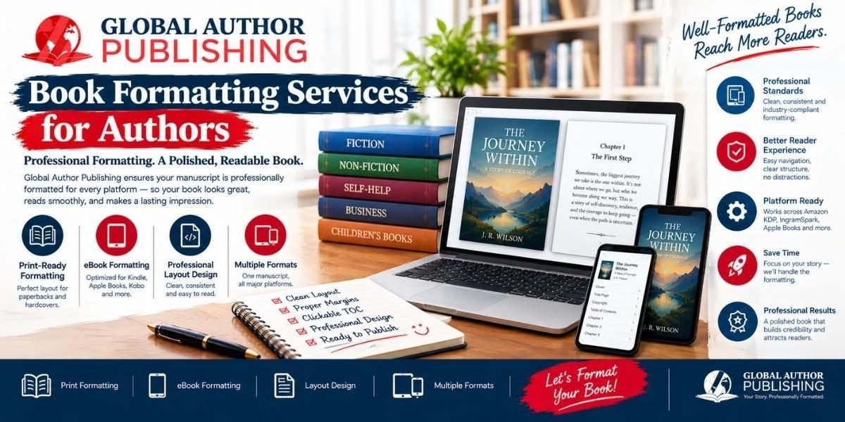 Book Formatting Services Authors By Global Author Publishing